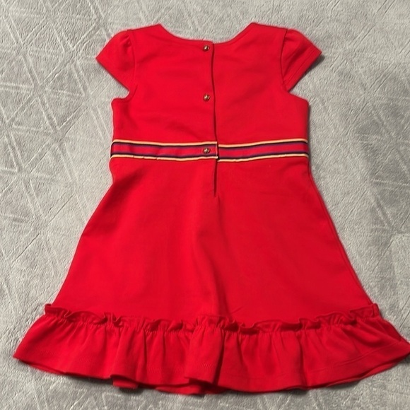 Janie and Jack red ponte flounce dress - Picture 4 of 4